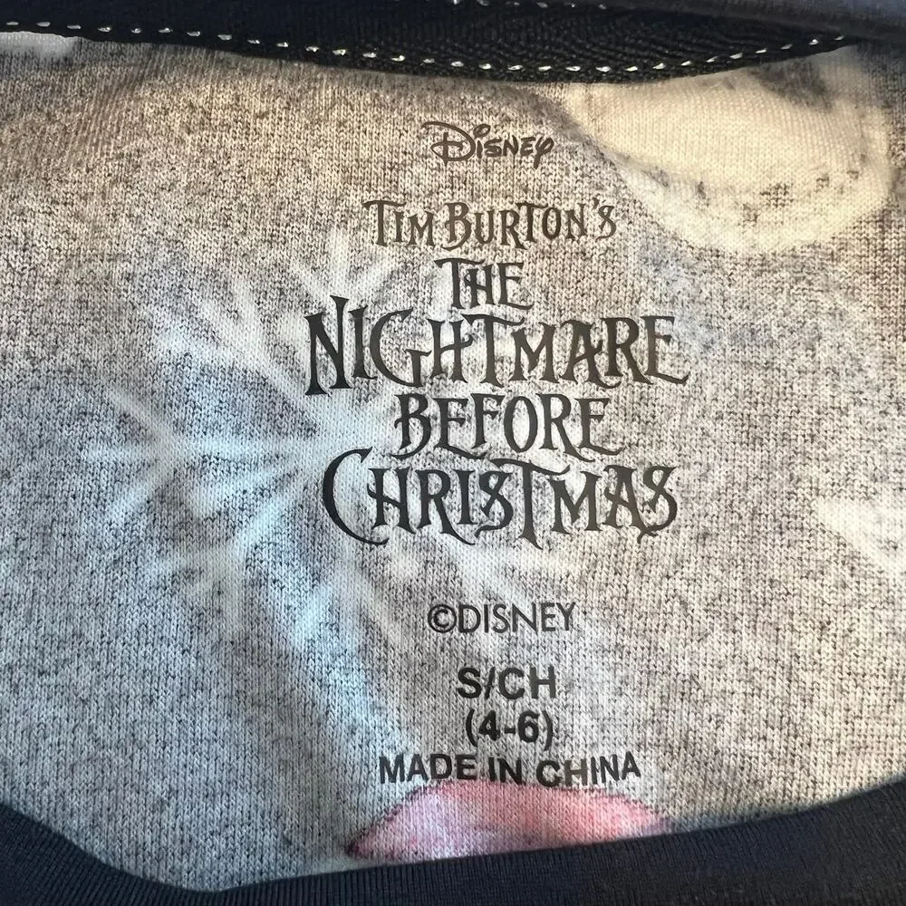 Disney The Nightmare Before Christmas Pajama Set Long Sleeve Top & Bottom Size S - Picture 7 of 15